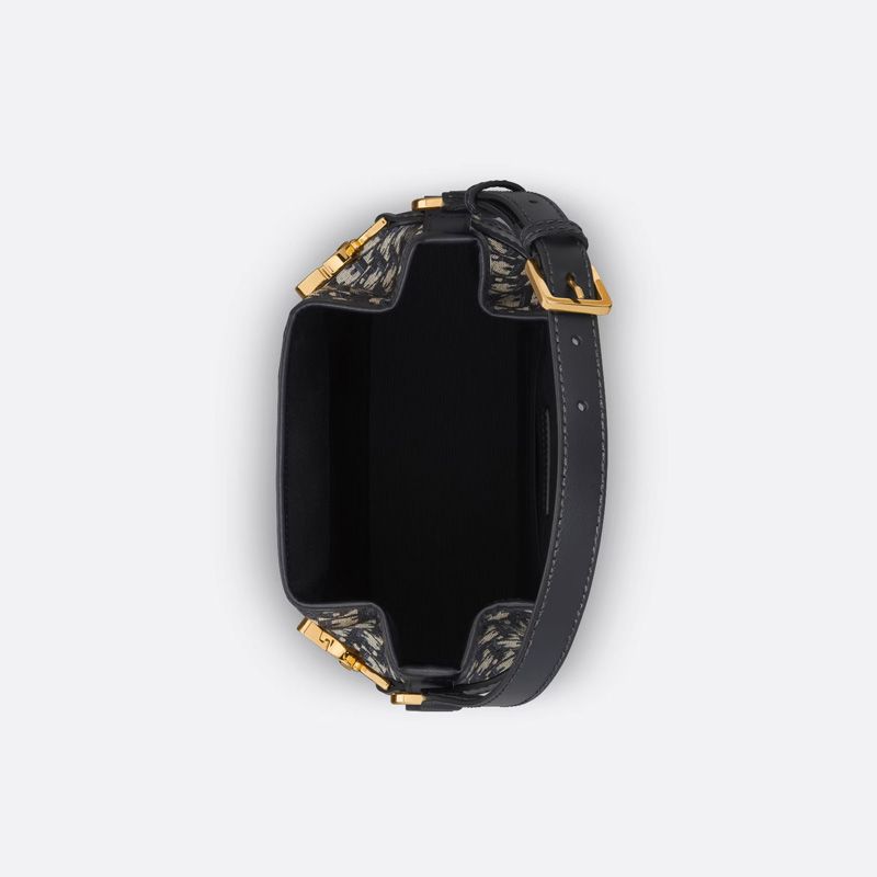 Medium C'est Dior Bag In Oblique Motif Canvas Blue - Image 4