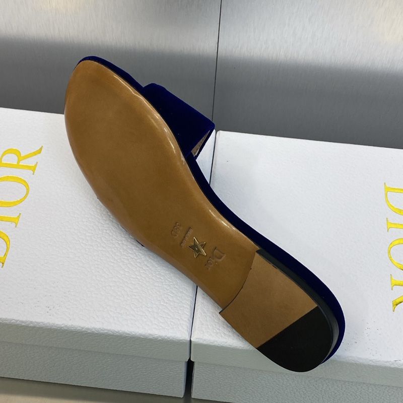 C'est Dior Slides Women Velvet Blue - Image 3