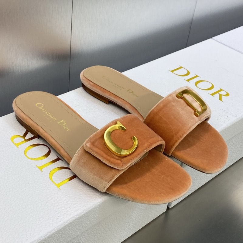 C'est Dior Slides Women Velvet Brown
