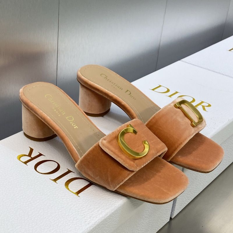 C'est Dior Slides Women Velvet Brown - Image 2