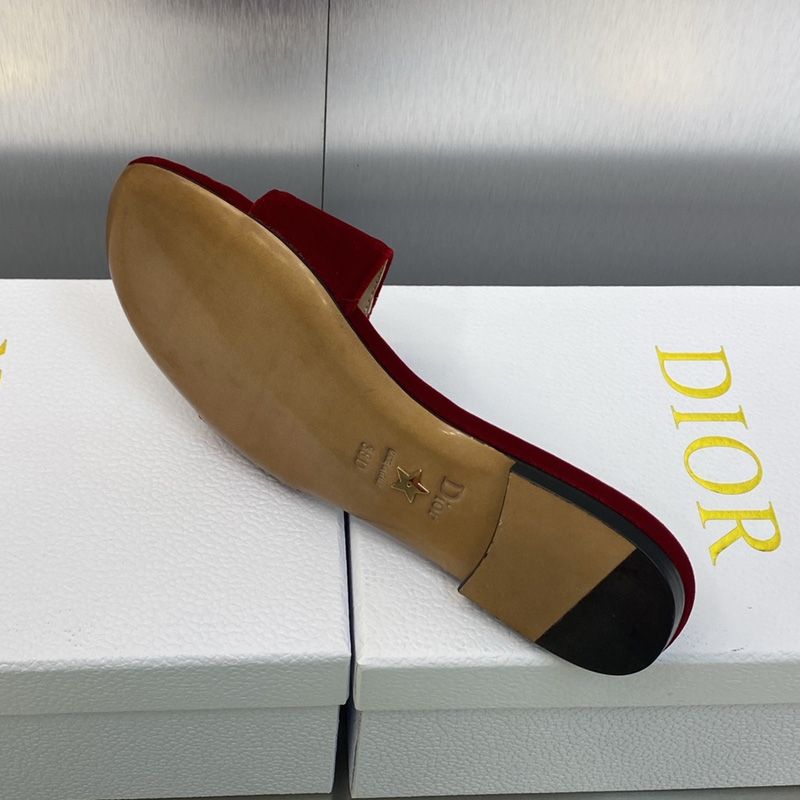 C'est Dior Slides Women Velvet Red - Image 3