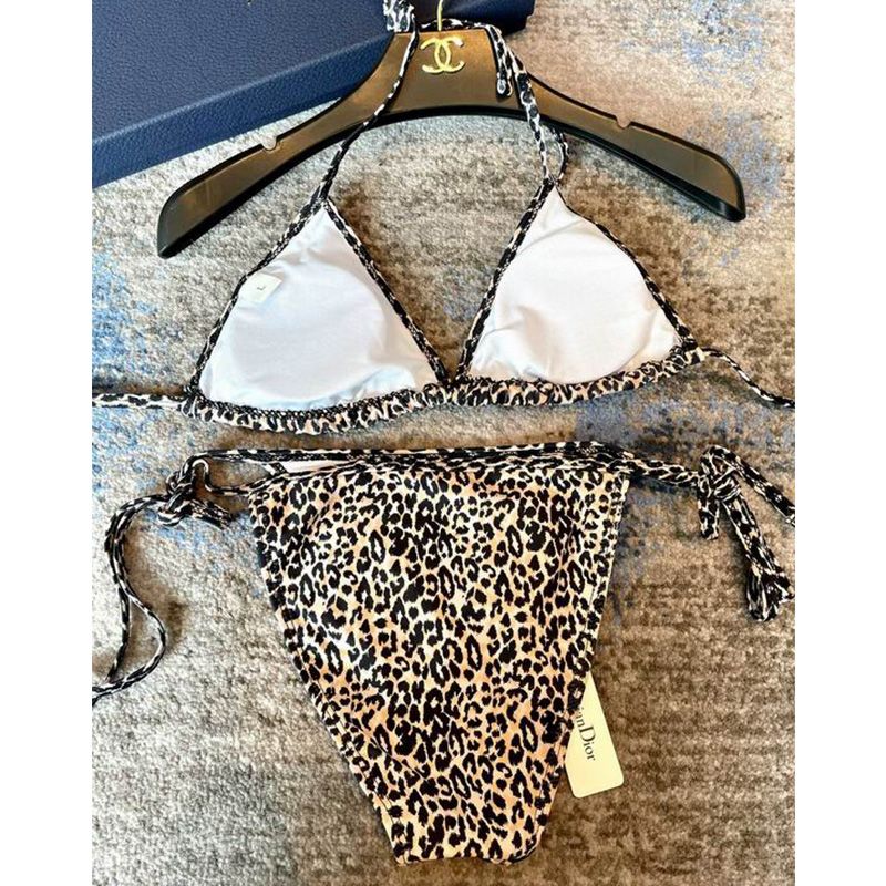 Christian Dior Bikini Women Mizza Motif Lycra Beige - Image 4