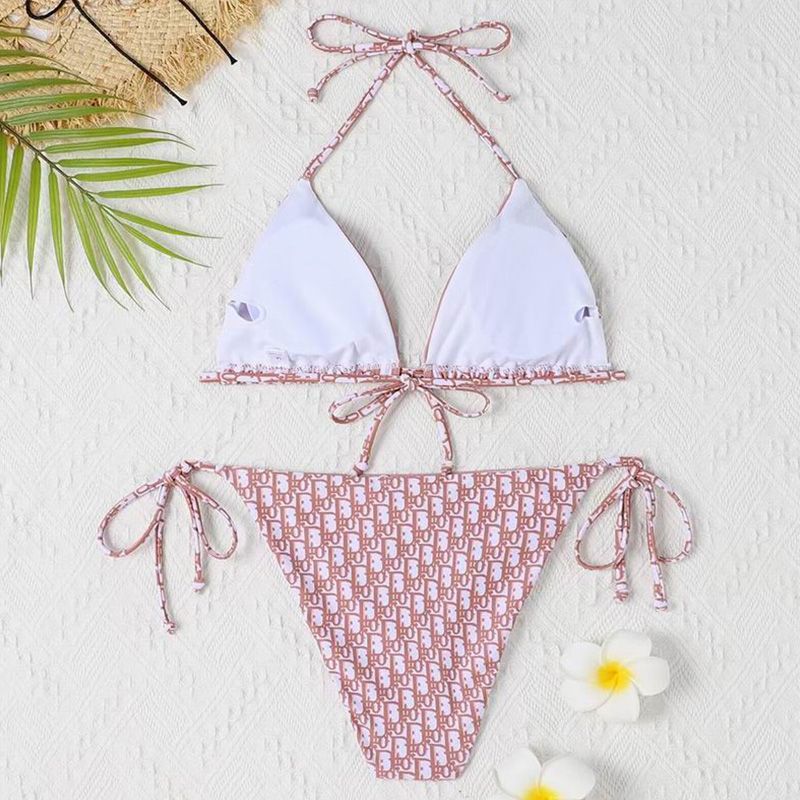 Christian Dior Bikini Women Oblique Motif Lycra Cherry - Image 2