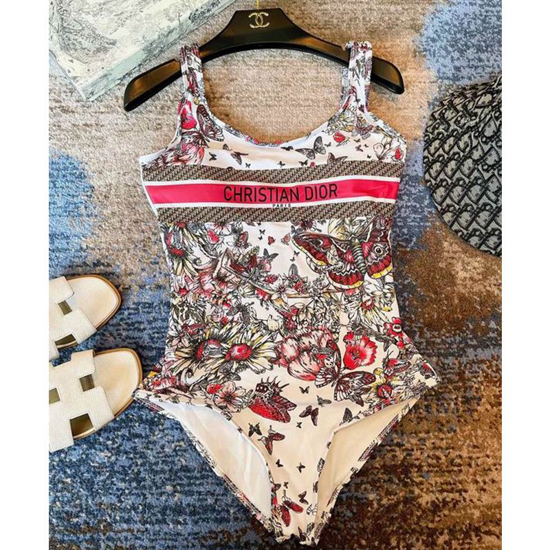 Christian Dior Swimsuit Women Poetry Butterfly Motif Lycra Multicolor - Image 3
