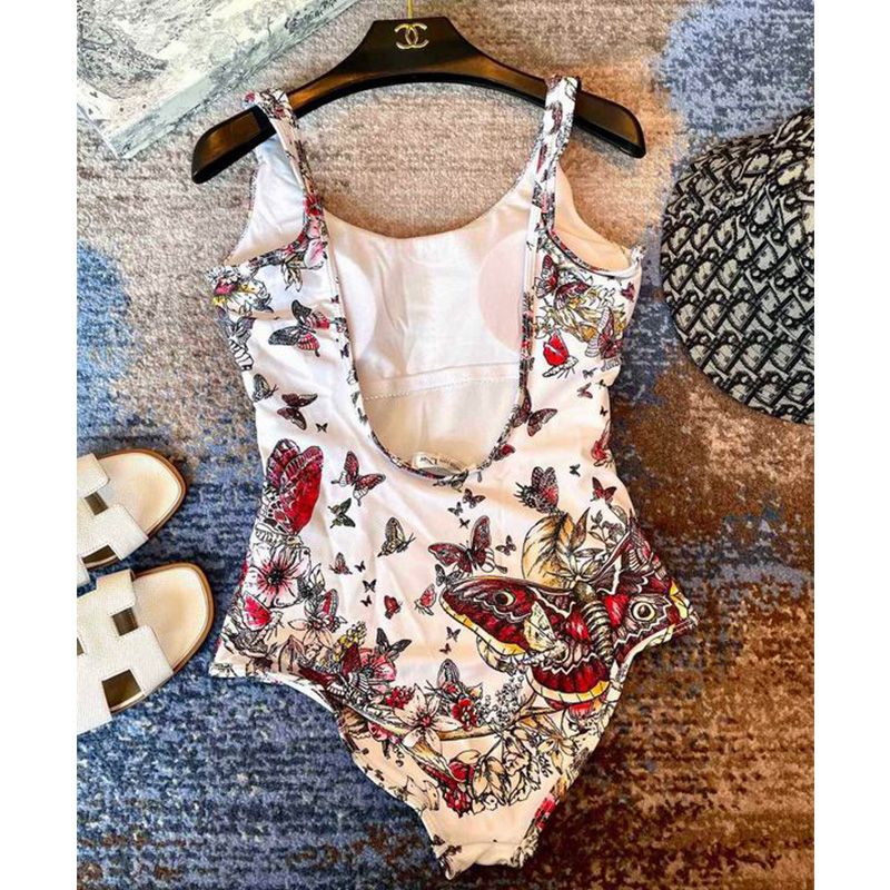 Christian Dior Swimsuit Women Poetry Butterfly Motif Lycra Multicolor - Image 4