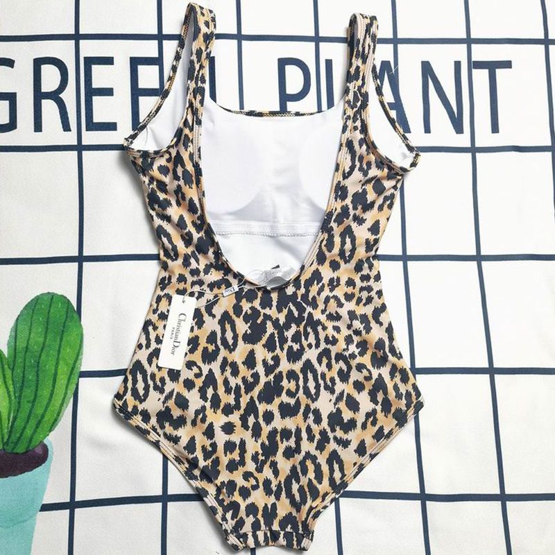 Christian Dior Swimsuit Women Mizza Motif Lycra Beige - Image 2