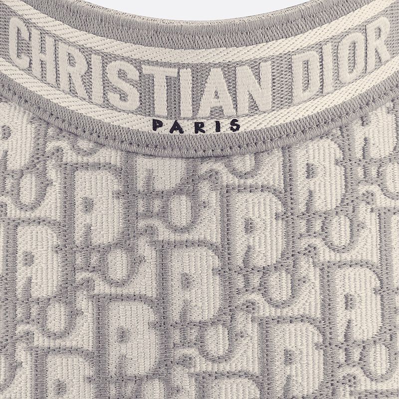 Christian Dior Visor D-Oblique Motif Cotton Grey - Image 4