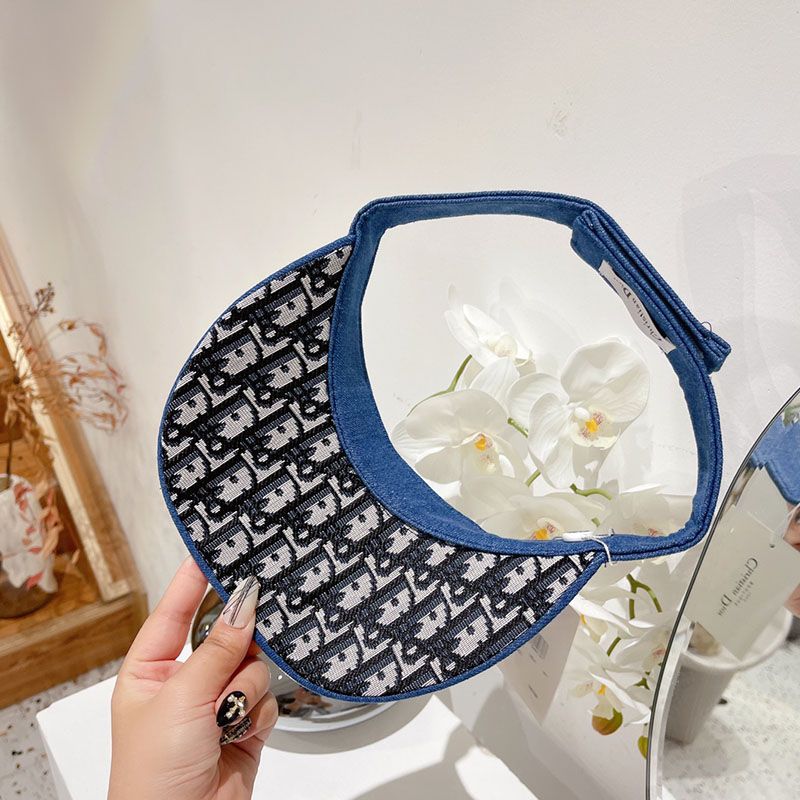 Christian Dior Visor D-Oblique Motif Denim Blue - Image 2