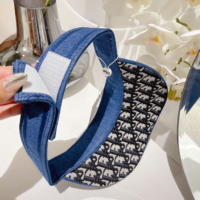 Christian Dior Visor D-Oblique Motif Denim Blue - Image 4