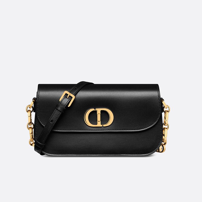 Dior 30 Montaigne Avenue Bag In Box Calfskin Black