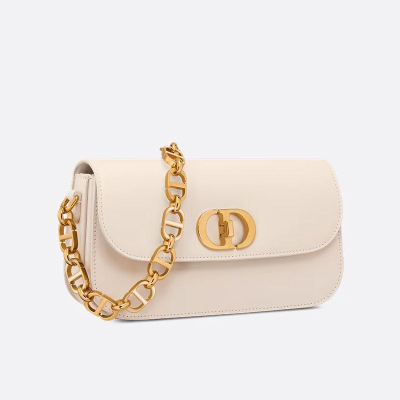 Dior 30 Montaigne Avenue Bag In Box Calfskin White - Image 2