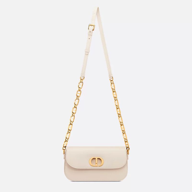 Dior 30 Montaigne Avenue Bag In Box Calfskin White - Image 5
