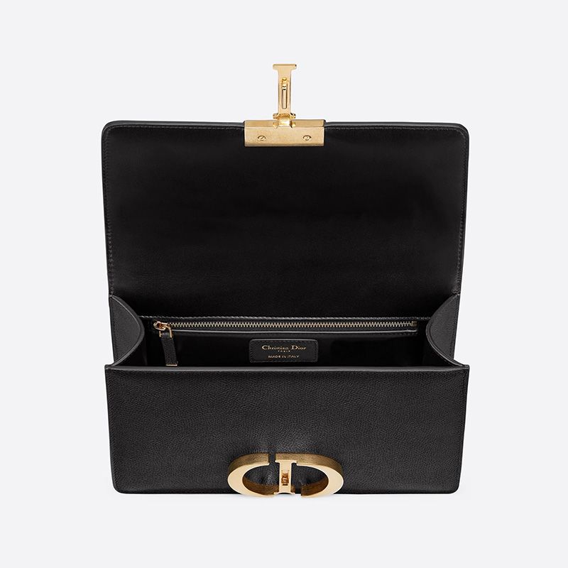 Dior 30 Montaigne Bag In Grained Calfskin Black - Image 3