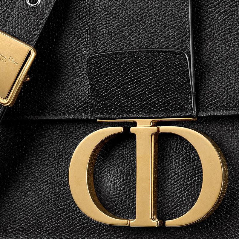 Dior 30 Montaigne Bag In Grained Calfskin Black - Image 4