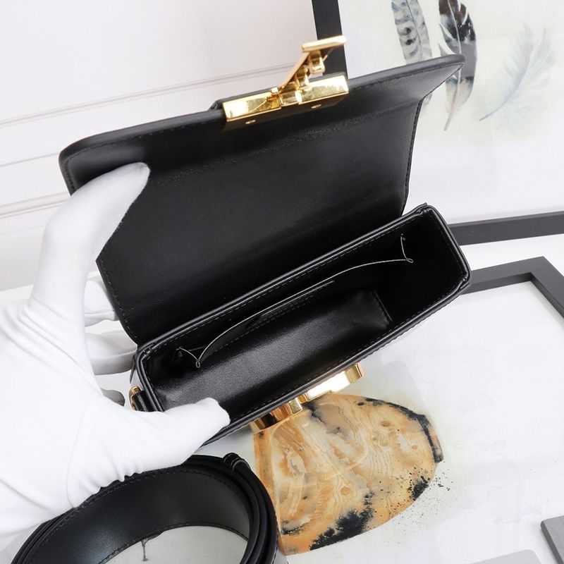Dior 30 Montaigne Box Bag In Calfskin Black - Image 4