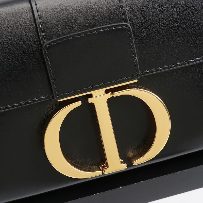Dior 30 Montaigne Box Bag In Calfskin Black - Image 5