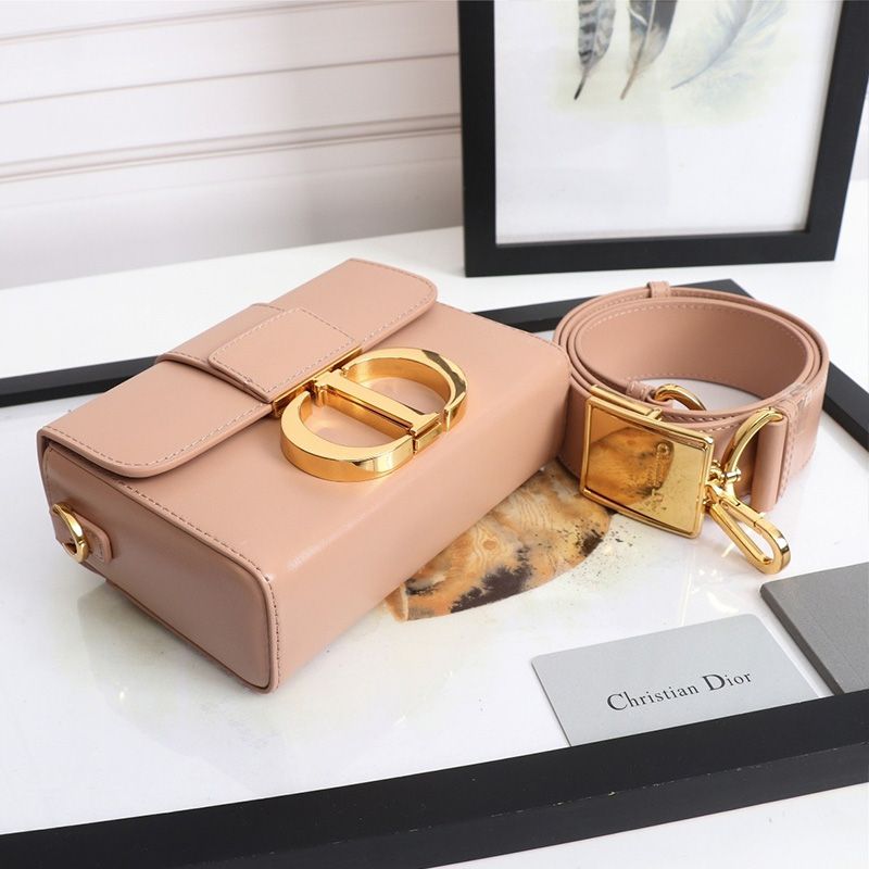 Dior 30 Montaigne Box Bag In Calfskin Pink - Image 3