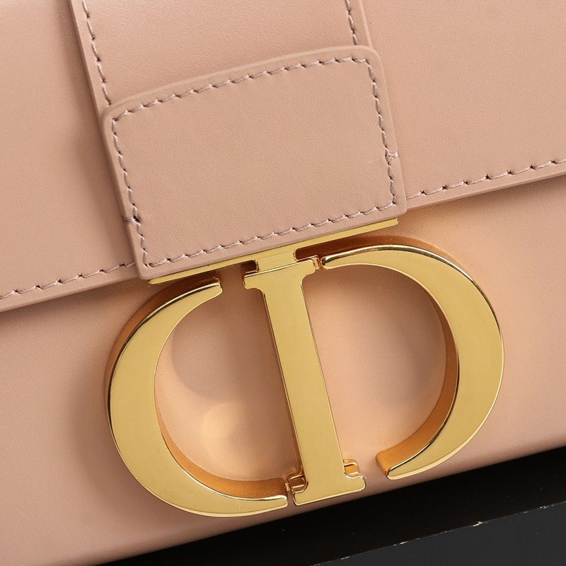 Dior 30 Montaigne Box Bag In Calfskin Pink - Image 5