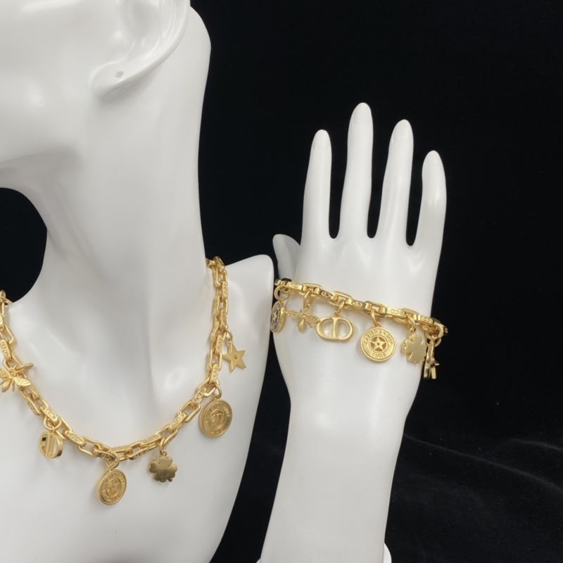 Dior 30 Montaigne Bracelet Metal with Multiple Hallmark Charms Gold - Image 2