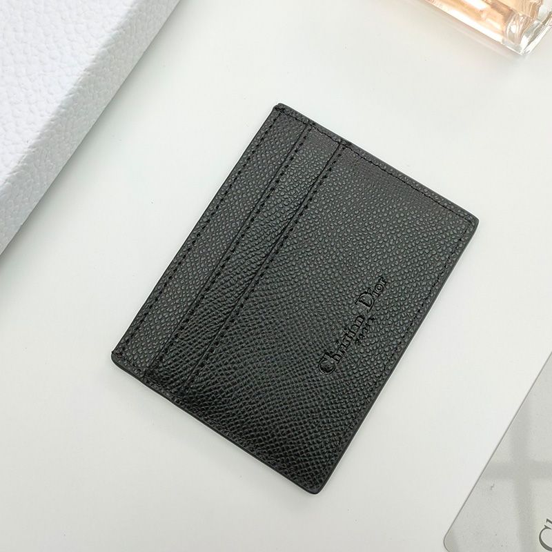 Dior 30 Montaigne Card Holder Grained Calfskin Black - Image 2