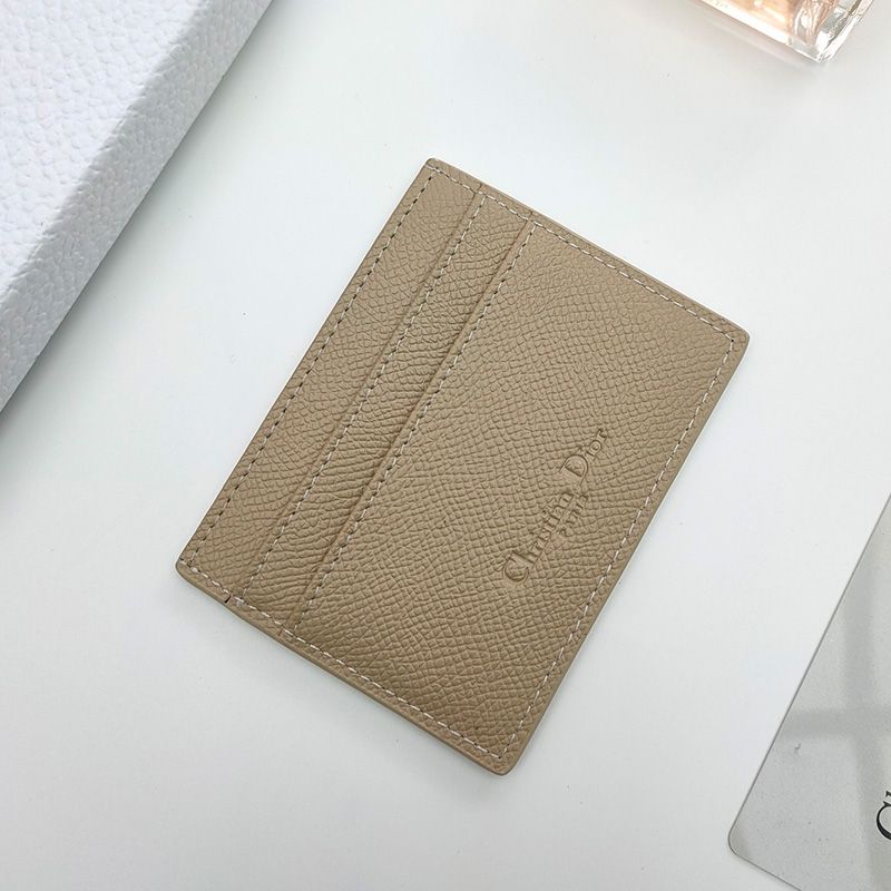 Dior 30 Montaigne Card Holder Grained Calfskin Khaki - Image 2