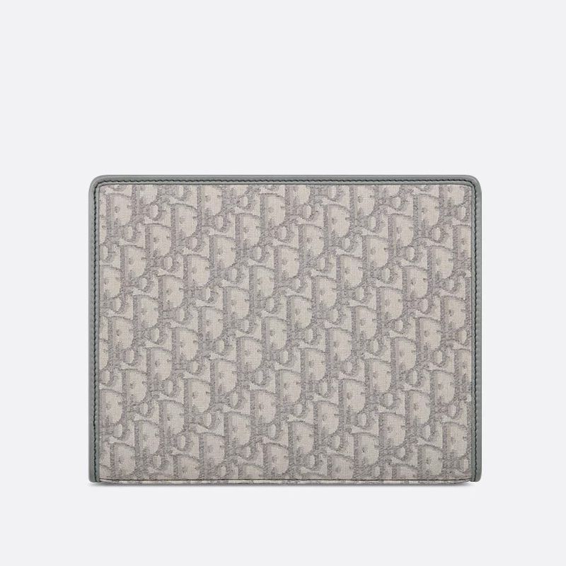 Dior 30 Montaigne Dea Pouch In Oblique Motif Canvas Grey - Image 3
