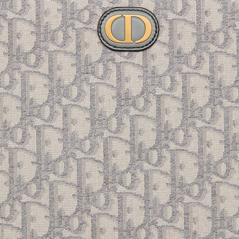 Dior 30 Montaigne Dea Pouch In Oblique Motif Canvas Grey - Image 5