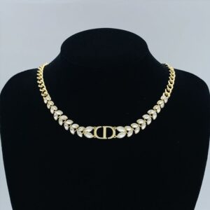 Dior 30 Montaigne Prestige Choker Metal with Marquise-cut Crystals Gold
