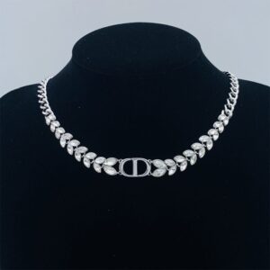 Dior 30 Montaigne Prestige Choker Metal with Marquise-cut Crystals Silver