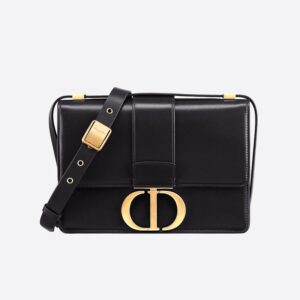 Dior 30 Montaigne Bag In Box Calfskin Black