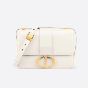 Dior 30 Montaigne Bag In Box Calfskin White