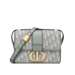 Dior 30 Montaigne Bag In Oblique Motif Canvas Grey