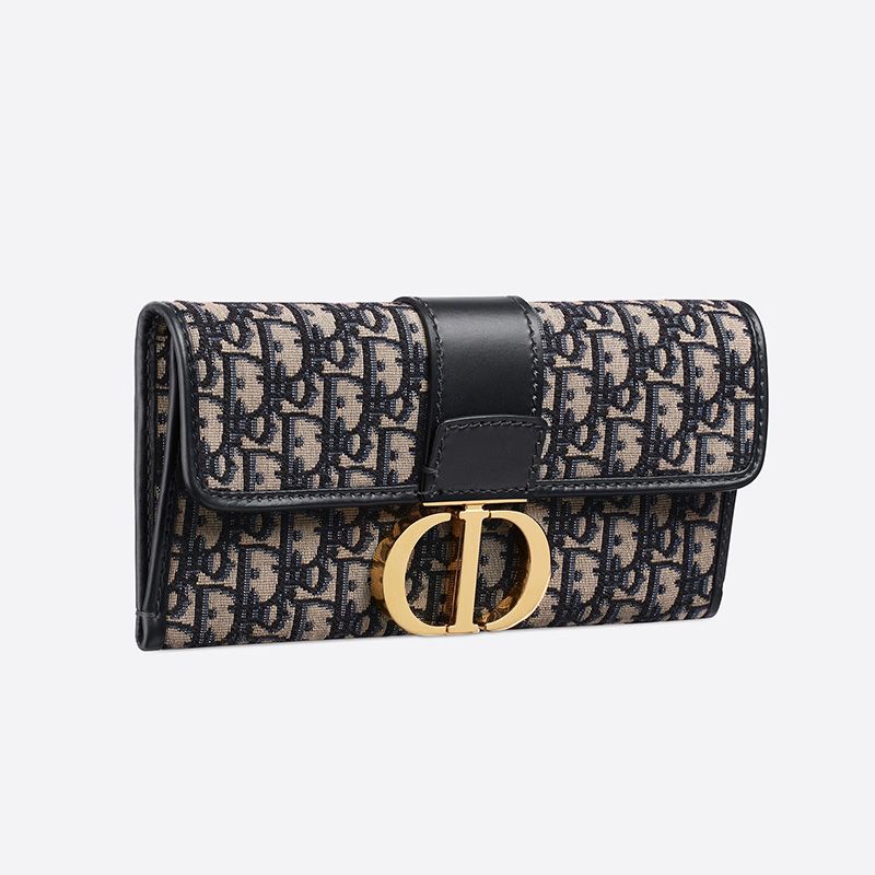 Dior 30 Montaigne Pouch Oblique Motif Canvas Blue - Image 2