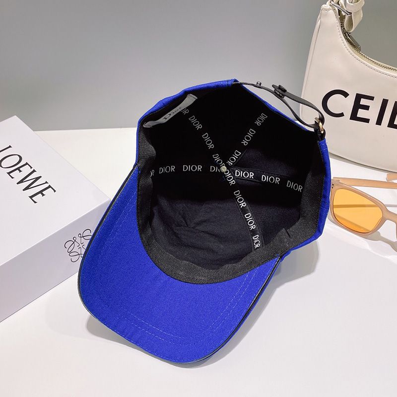 Dior Baseball Cap Christian Dior Atelier Motif Cotton Blue - Image 2