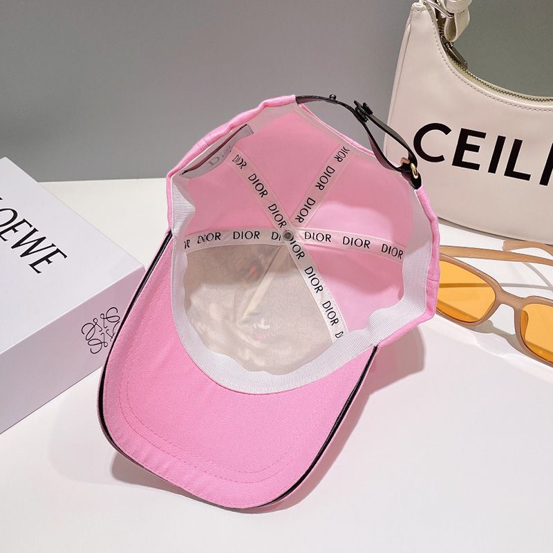 Dior Baseball Cap Christian Dior Atelier Motif Cotton Pink - Image 2