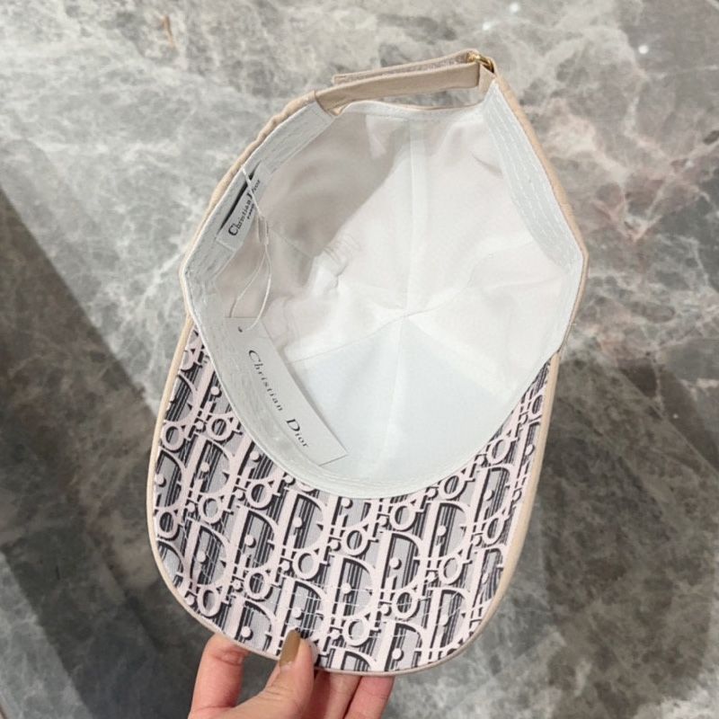 Dior Baseball Cap Dior Oblique Motif Cotton Beige - Image 3