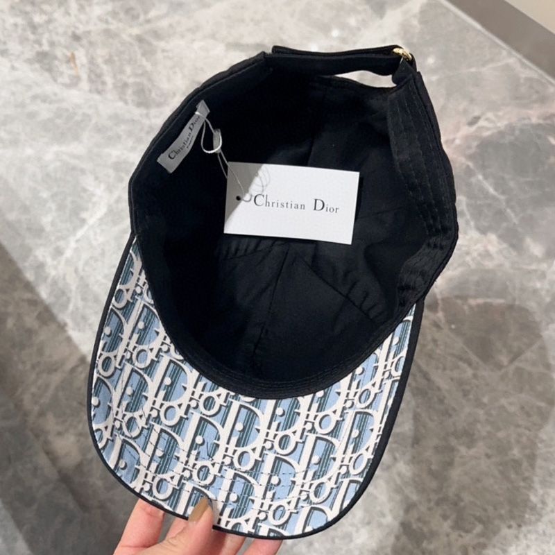 Dior Baseball Cap Dior Oblique Motif Cotton Black - Image 3