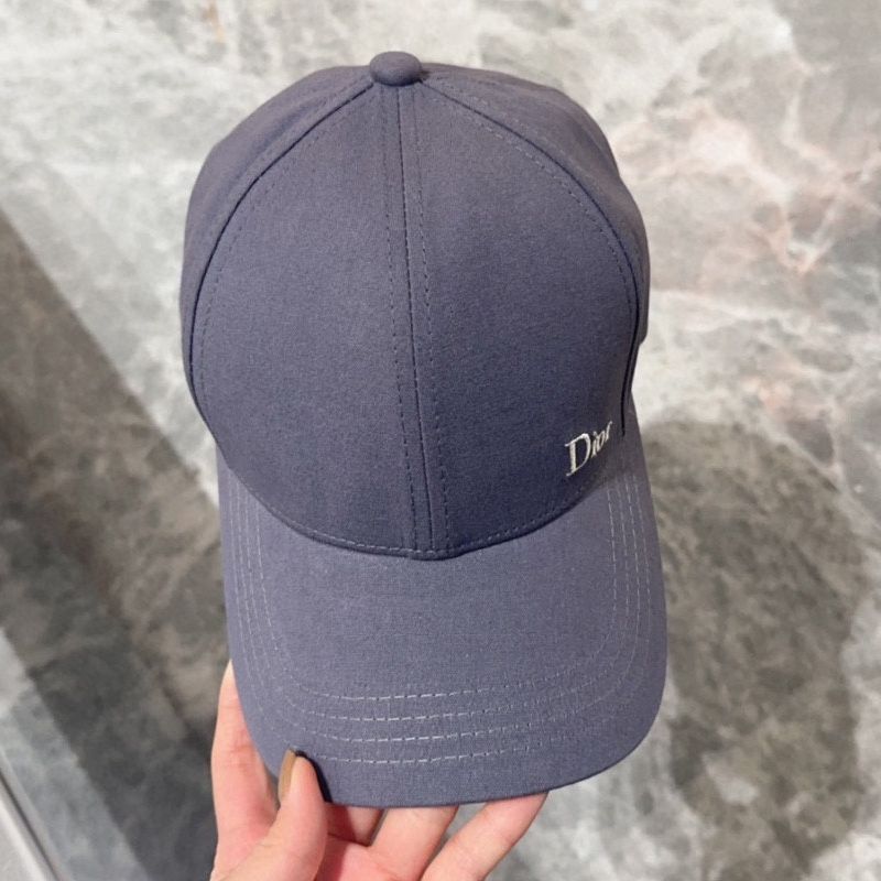 Dior Baseball Cap Dior Oblique Motif Cotton Grey - Image 2