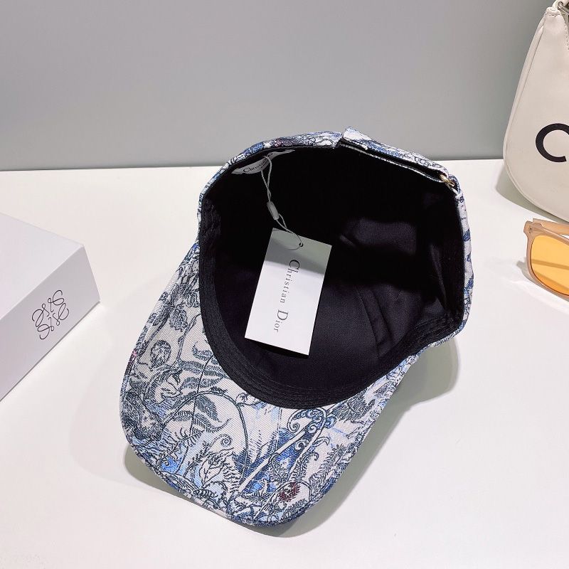 Dior Baseball Cap Jardin Magique Motif Cotton Blue - Image 2