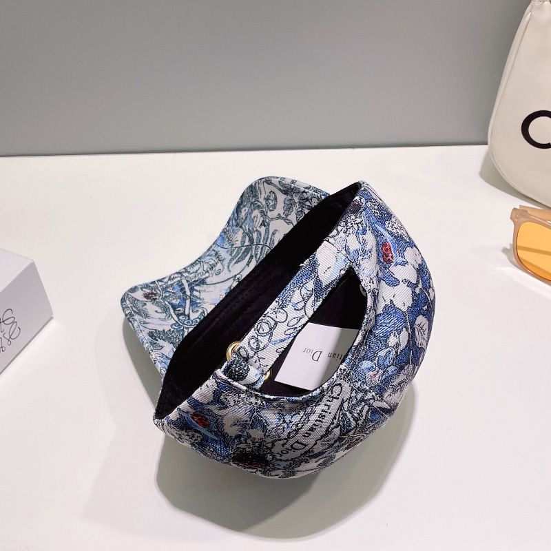 Dior Baseball Cap Jardin Magique Motif Cotton Blue - Image 3