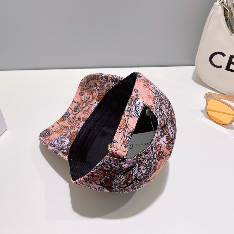 Dior Baseball Cap Jardin Magique Motif Cotton Pink - Image 3