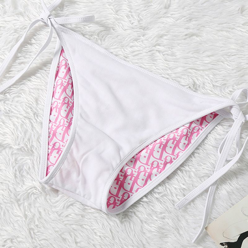 Dior Bikini Women Oblique Motif Lycra Pink - Image 3