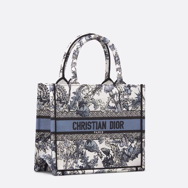Dior Book Tote In Chardons Motif Canvas Blue - Image 3