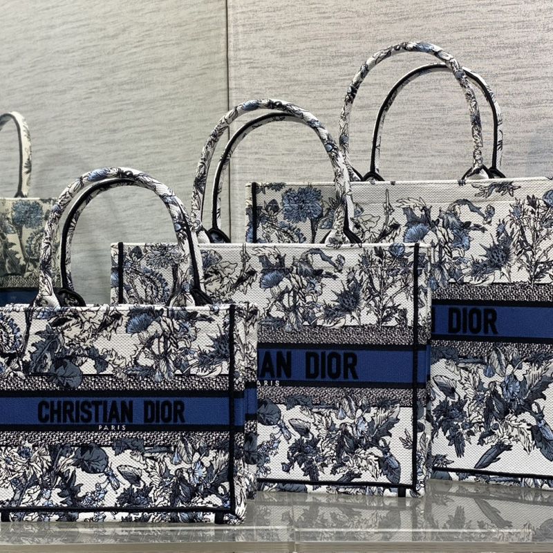Dior Book Tote In Chardons Motif Canvas Blue - Image 5