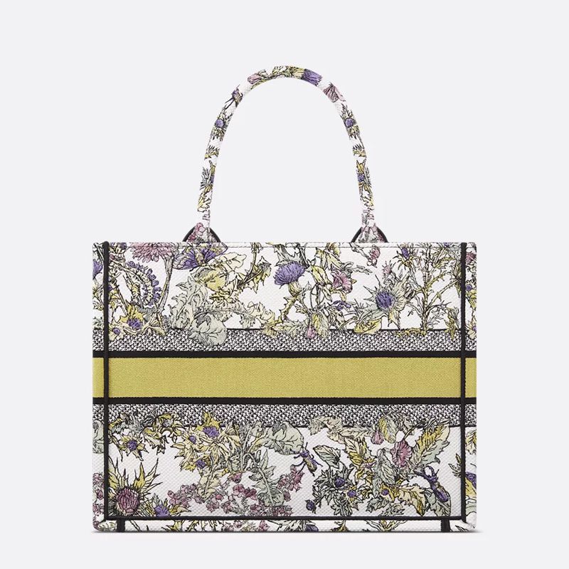 Dior Book Tote In Chardons Motif Canvas White - Image 2