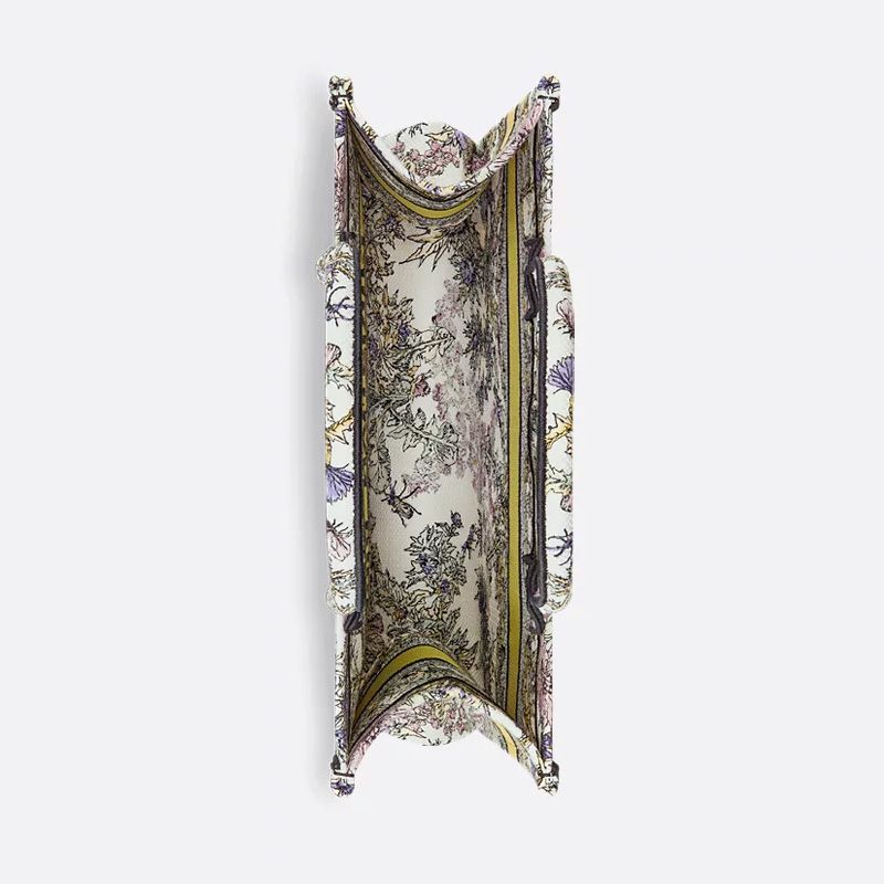 Dior Book Tote In Chardons Motif Canvas White - Image 4