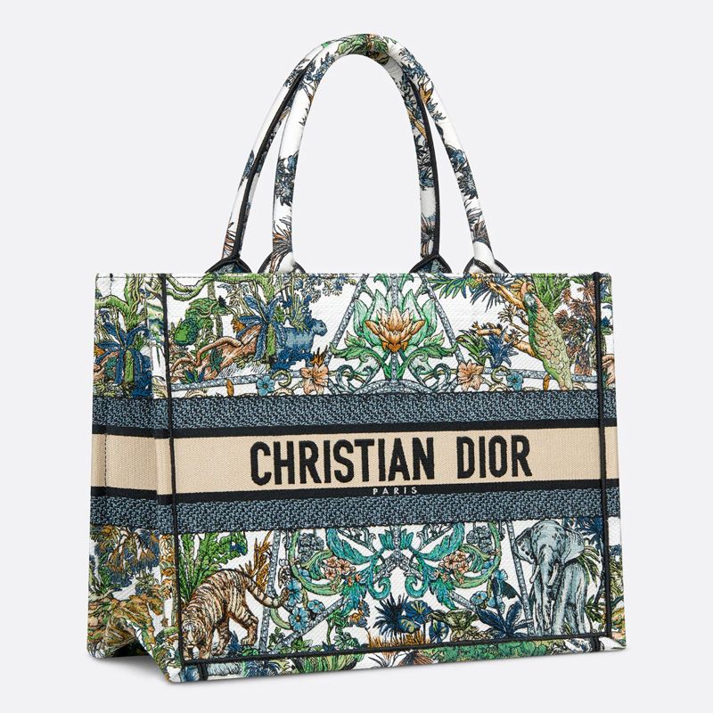 Dior Book Tote Etoile de Voyage Motif Canvas Multicolor - Image 2