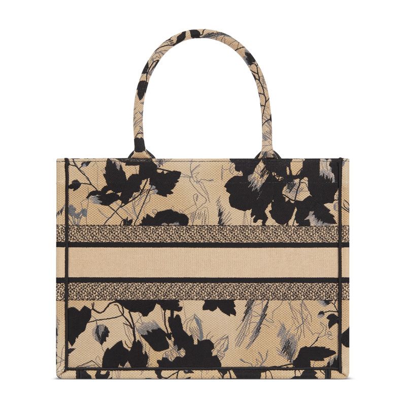 Dior Book Tote In Fleurs Mystiques Motif Canvas Beige - Image 2