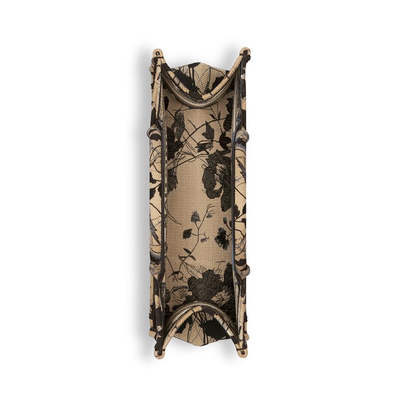 Dior Book Tote In Fleurs Mystiques Motif Canvas Beige - Image 4