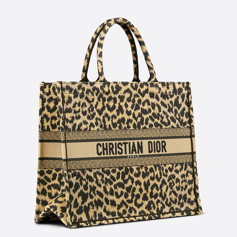 Dior Book Tote In Mizza Motif Canvas Beige - Image 2